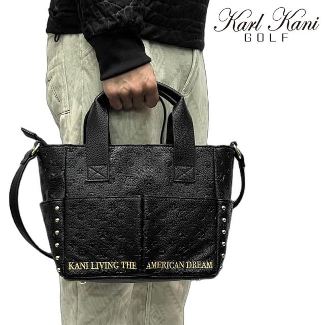 カールカナイゴルフ ミニトートバッグ モノグラム 243KG8501 ショルダーバッグ ラウンドポーチ【新品】TCBR カートバッグ カートポーチ ゴルフ用バッグ ゴルフバッグ DEC3