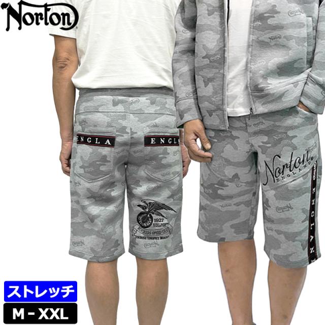 ノートン 2025 メンズ カモ柄 イージー ショートパンツ 252N1925 Norton 【新品】25SS ショーツ ハーフパンツ ジーンズ ボトムス メンズファッション