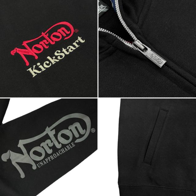 ノートン メンズ フルジップ長袖パーカー MAX トリコロール 253N1306 Norton 【新品】UCBR 長そで ジップパーカー フード ファッション SEP3_6