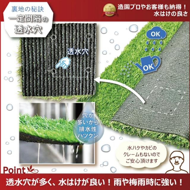 セルデス ナチュラル人工芝 + U字固定ピンセット 1×10m 芝丈35mm SL35A-J1-10【新品】 SLDS パッティングマット パターマット アプローチマット ジム ベランダ 庭 ドッグラン cst_4