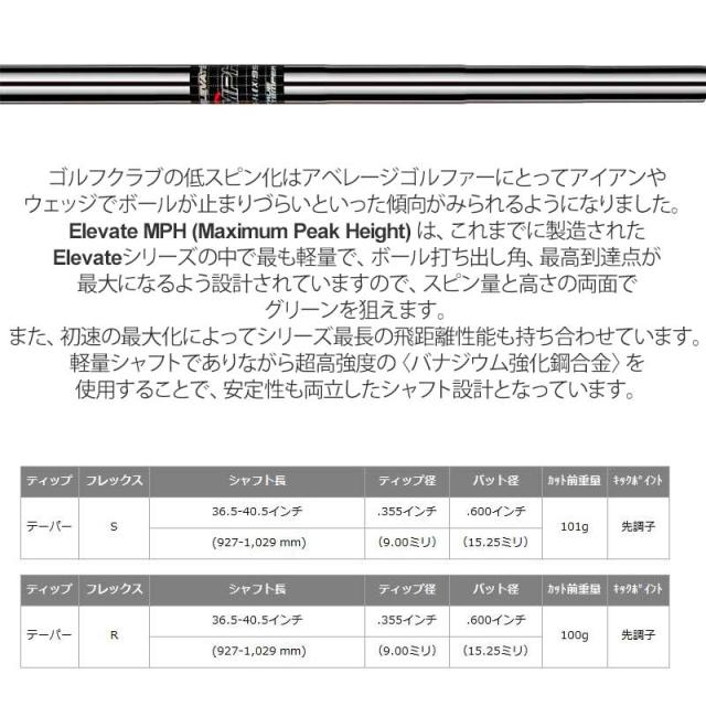 エミリッド バハマ CV10 アイアン 6本組(#5-P) トゥルーテンパー Elevate MPH 95 装着 エレベート 【カスタム】【新品】 EMILLID BAHAMA 中空 セット エミリッド バハマ CV10 アイアン 6本組(#5-P) トゥルーテンパー