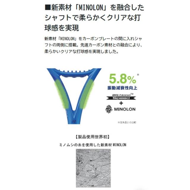 YONEX ヨネックス 硬式テニスラケット Eゾーン110 ブラストブルー G1/G2 08EZ110【新品】UAAR E ZONE メンズ レディース シニア_3
