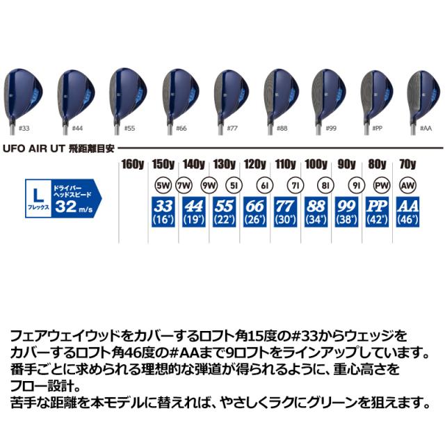 Kasco キャスコ UFO 77 88 99 PP AA ユーティリティ kasco キャスコ