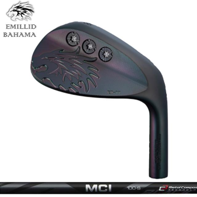 エミリッド バハマ EB-77 ウェッジ フジクラ MCI BLACK 装着 ブラック 【カスタム】【新品】 EB77 EMILLID BAHAMA WEDGE 軟鉄 バハマウェッジ GOLF 地クラブ の通販は