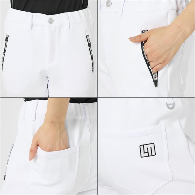 ラウドマウス レディース ジョガーパンツ ダンボール編み物 ロングズボン下 763358(999) White 白いこと 【日本標準尺度】【新品】SAAR Loudmouth ゴルフ御召しもの ジョガパン 無地 MAR3