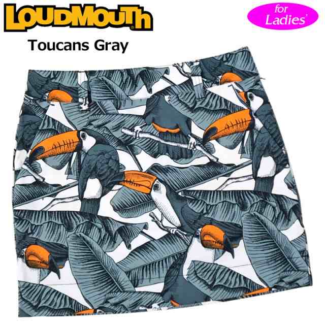 【SALE特価】【日本規格】ラウドマウス ストレッチ UVカット スカート インナー付き Toucans Gray トゥーカンズグレー 771354(296) 【メ