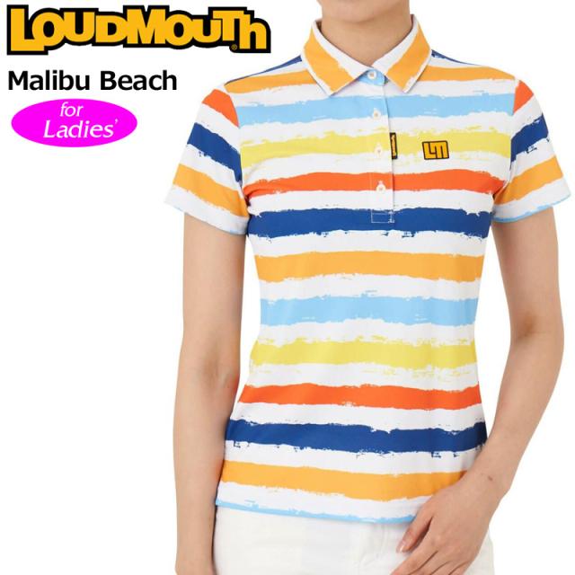 ラウドマウス レディース 半袖 ポロシャツ Malibu Beach マリブビーチ 762654 (313) 【メール便発送】【日本規格】【新品】RAAR Loudmouth トップス 派手 APR3