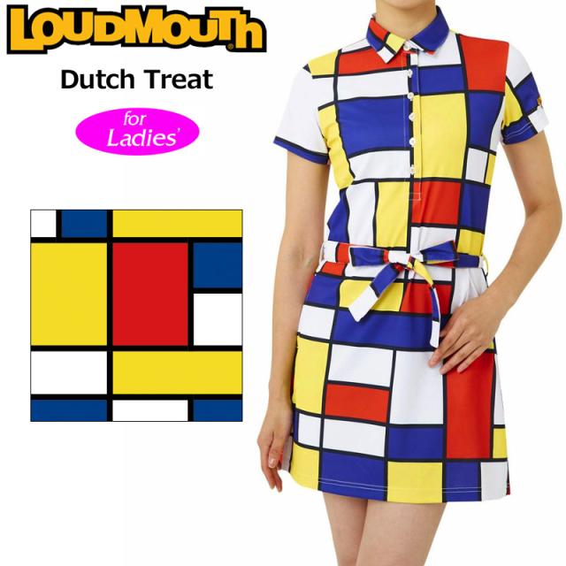【SALE特価】ラウドマウス レディース 半袖 ワンピース 吸汗速乾 接触冷感 Dutch Treat ダッチトリート 762657 (321) 【日本規格】【新品】2SS2 Loudmouth ゴルフウェア ゴルフワンピ APR3の通販は 7,121円