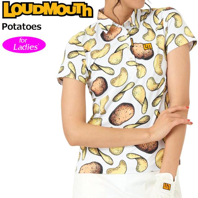 ラウドマウス レディース 半袖 ポロシャツ Potatoes ポテトズ 763652(351) 【メール便発送】【新品】日本規格 SAAR ゴルフウェア Loudmouth APR1