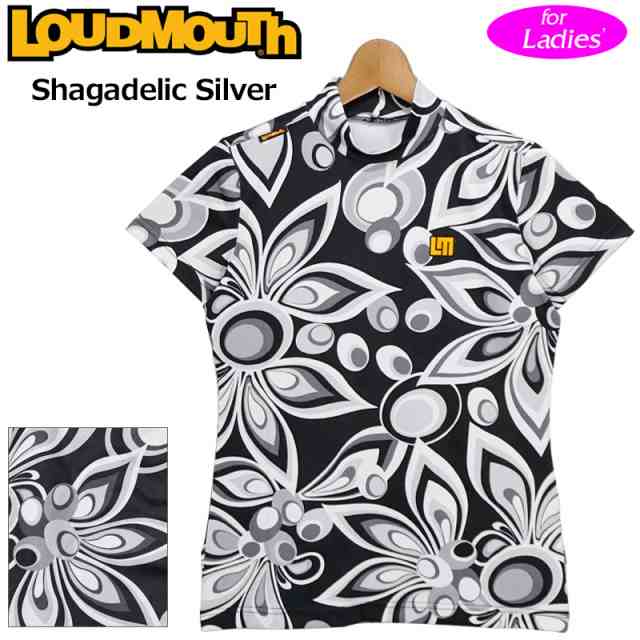 【日本規格】ラウドマウス レディース UVカット モックネック 半袖 シャツ 771653(202) Shagadelic Silver シャガデリックシルバー 【メール便発送】【新品】1WF2 Loudmouth ハイネック トップス 派手 SEP2 の通販は