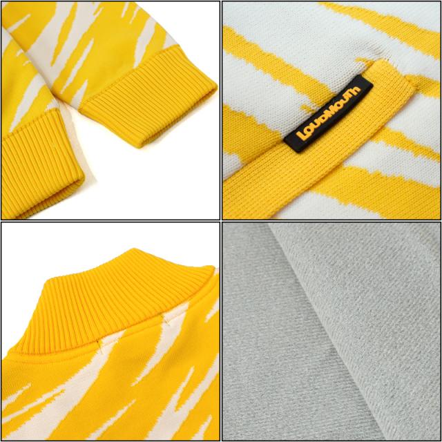 ラウドマウス レディース ニット ブルゾン 蓄熱 防寒 イエロー 771752(993) 日本規格【新品】QCBR Loudmouth セーター ジャケット アウター ゴルフウェア トップス_7
