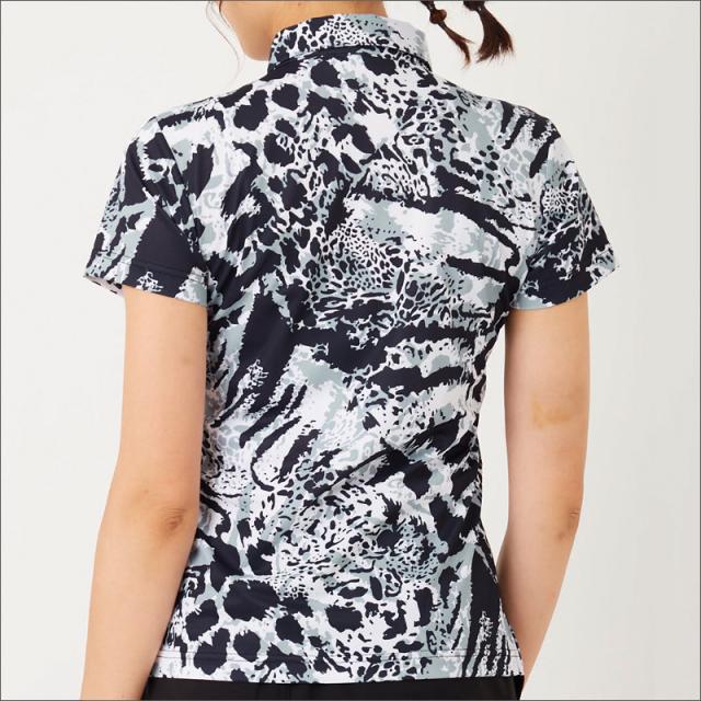 ラウドマウス レディース 半袖 スポーツシャツ Leopard Tiger レオパードタイガー 772650(339) 【電子メール便送りとどける】【日本標準尺度】【新品】RAAR Loudmouth トップス 盛りだくさん OCT3