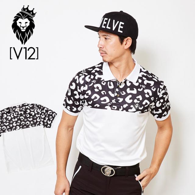 未使用に近いタグなしV12 ヴィトゥエルブ 半袖ポロメンズサイズL