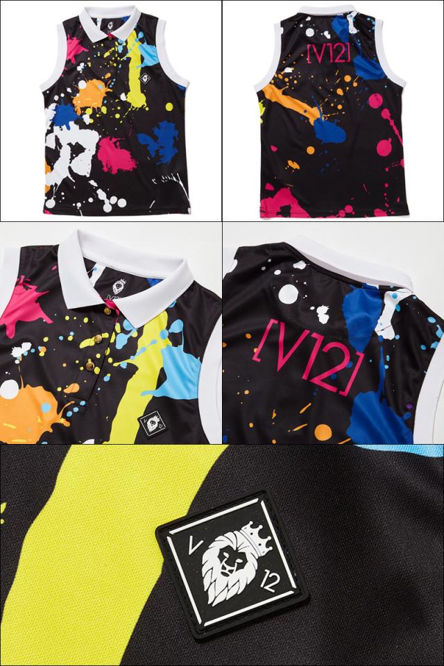 V12 ゴルフ ヴィ・トゥエルヴ レディース DRIPPING ノースリーブ