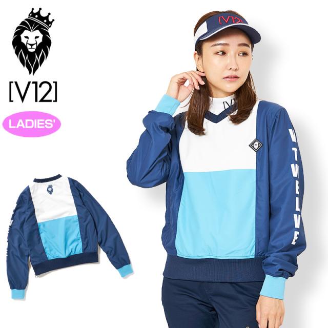 V12 ゴルフ ヴィ・トゥエルヴ レディース SWITCH JACK 長袖ジャケット V121920-JK03 75/Blue 秋冬春【新品】ZCBQ レディス ゴルフウェア トップス アウター VTLOGO VTロゴ スイッチジャック おしゃれ ブランド V12 GOLF