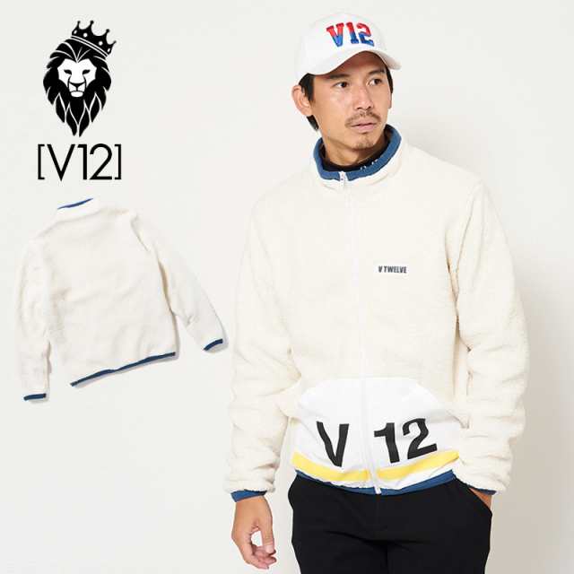 V12 ゴルフ ヴィ・トゥエルヴ 2019 メンズ 長袖 ボア ジャケット V121920-JK09 FLEECE JKT 02/White 【新品】9WF1 秋 冬 ゴルフウェア トップス アウター V12Number ナンバー おしゃれ ブランド V12 GOLF 22,484円
