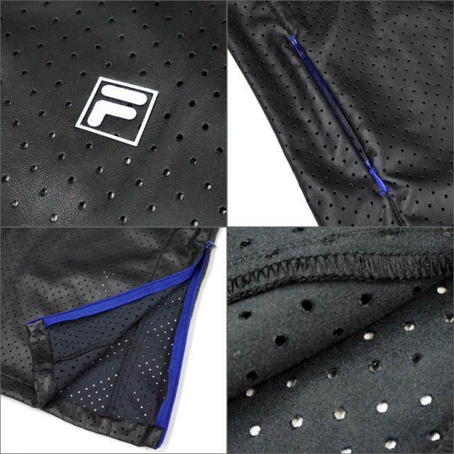 FILA Golf フィラゴルフ レディース ジャケット セット フェイクレザーベスト付き 撥水 ストレッチ 790207 春秋冬【新品】PCBR レディス ブルゾン ゴルフウェア レディースウェア トップス テニス_3