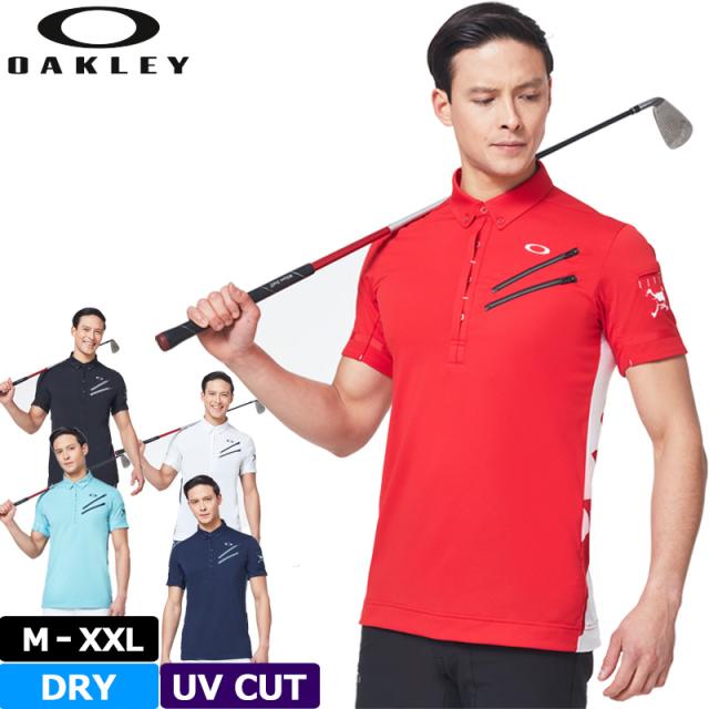 【メール便発送】オークリー スカル オーバーラウドグラフィック 半袖ポロシャツ FOA400800 吸汗速乾 紫外線カット 春夏秋【新品】 PAAR Oakley Skull Overloud Graphic Shirts ゴルフウェア