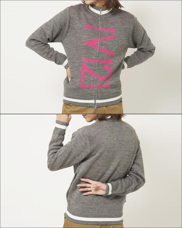 V12 ゴルフ ヴィ・トゥエルヴ レディース フルジップ ニット ジャケット BIG LOGO F/Z KNIT V122020-KN07 【新品】PCBR ゴルフウェア トップス アウター LOGO V12GOLF_3