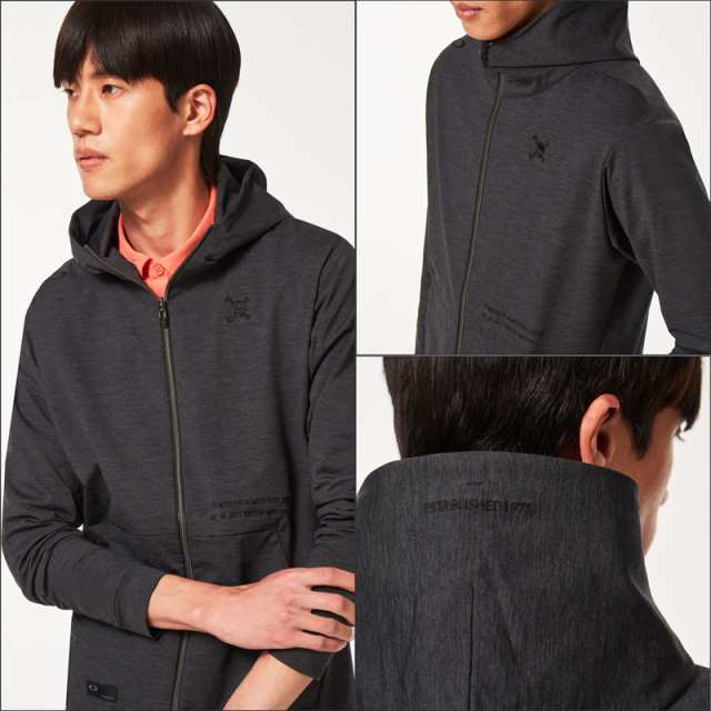 アウトレット】オークリー メンズ スカル 吸汗速乾 ストレッチ 長袖 フルジップ パーカー FOA402844 Oakley Skull Common  Hoody Jacket 4.0 【新品】1WF2 トップス ジャケット