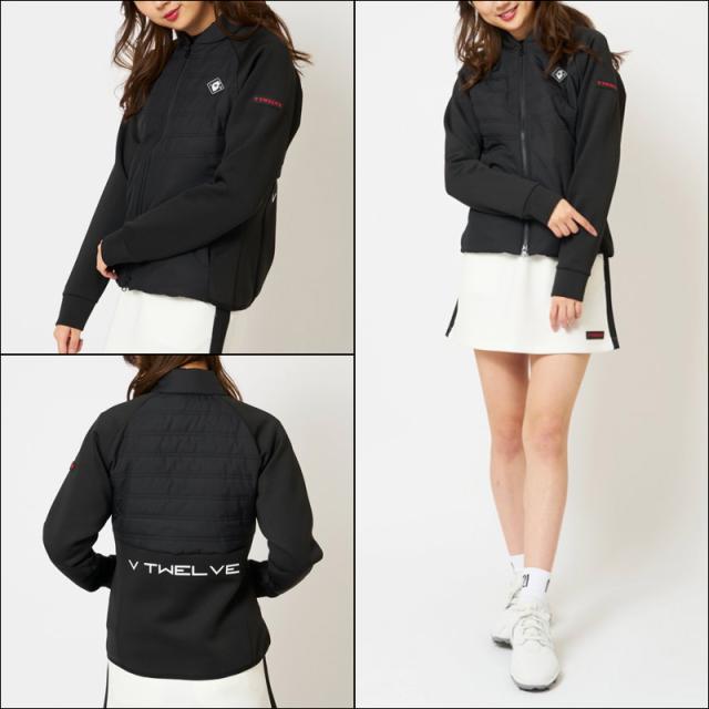 V12 ゴルフ レディース フルジップ 中綿 ハイブリッド ジャケット HYBRID JKT V122120-JK06 ヴィ・トゥエルヴ 【新品】QCBR ゴルフウェア ブルゾン トップス アウター V12GOLF NOV1_7