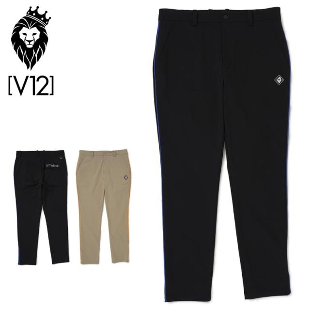 V12 ゴルフ メンズ ロングパンツ PIPING PANTS V122120-PN08 ヴィ・トゥエルヴ 【新品】1WF2 ゴルフウェア ボトムス GOLF SEP3 の通販は