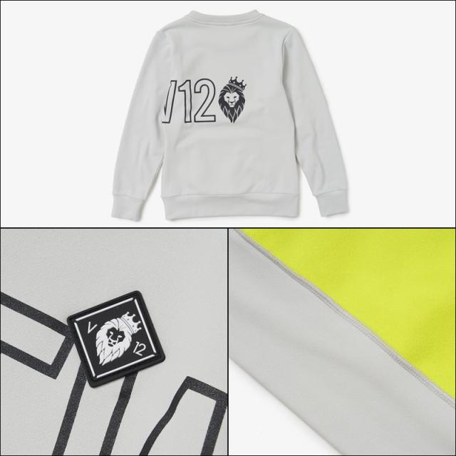 V12 ゴルフ レディース 長袖 裏起毛 スウェット KPOCKET CREW V122121-SW14 ヴィ・トゥエルヴ 【新品】QCBR ゴルフウェア おしゃれ アウター トップス V12GOLF スター STAR OCT3 