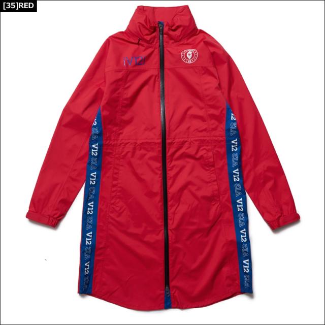 V12 ゴルフ レディース 高耐水圧 レインコート SIDE LOGO RAIN COAT V122210-JK03 ヴィ・トゥエルヴ 【新品】RAAR レインウェア V12 GOLF ワンピース カッパ JUN1_1