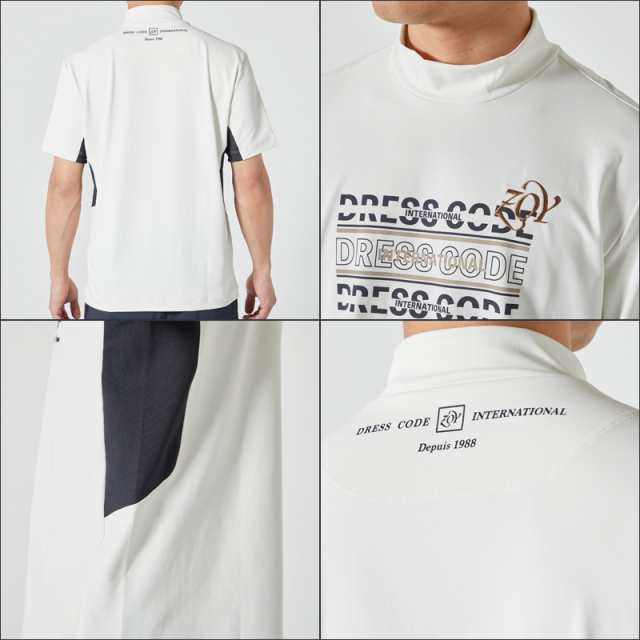 ZOY ゾーイ メンズ ベアスムース モックネック 半袖 シャツ 071422000 【メール便発送】【新品】RAAR ゴルフウェア メンズウェア トップス 半そで_2