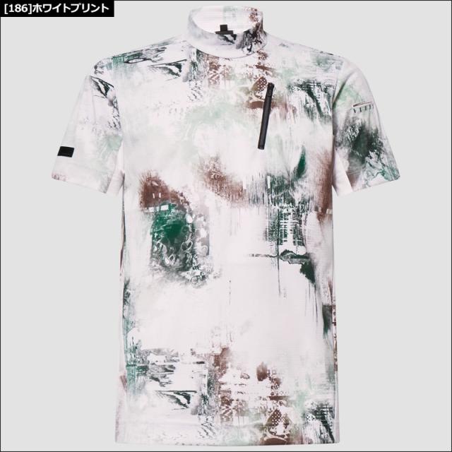 オークリー メンズ モックネック 半袖シャツ FOA404227 Oakley SKULL BLURRED MOCK SHIRT 【メール便発送】【新品】RCBR ゴルフウェア SEP2_4