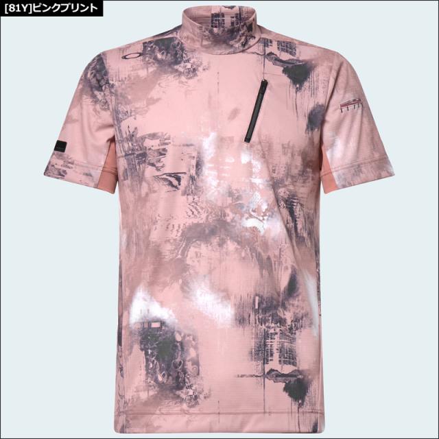 オークリー メンズ モックネック 半袖シャツ FOA404227 Oakley SKULL BLURRED MOCK SHIRT 【メール便発送】【新品】RCBR ゴルフウェア SEP2_8