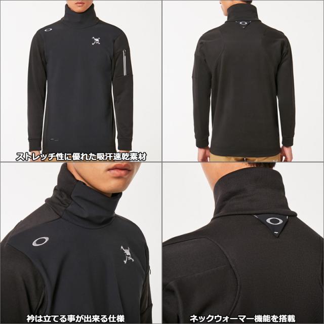オークリー メンズ スカル タートルネック 長袖 シャツ FOA404236 OAKLEY SKULL COMFORTABLE TURTLE ミドラー【新品】RCBR ゴルフウェア メンズウェア 長袖 シャツ NOV1_3
