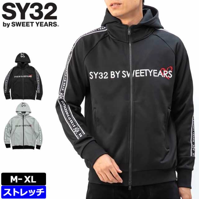 【SALE特価】SY32 GOLF メンズ フルジップ 長袖 パーカー ZIP UP ACCENSIAL SY LOGO JERSEY JK SYG-22A05 【新品】2WF2 ジャージ エスワ