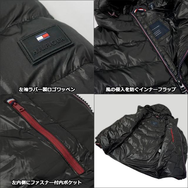トミーヒルフィガー メンズ 防風 中綿ジャケット 150AN273 ブラック ボリューミー 防寒 保温 【新品】 TOMMY HILFIGER ボリューム 厚手 ゴルフウェア メンズウェア ダウンジャケット ブルゾン アウター トップス_5