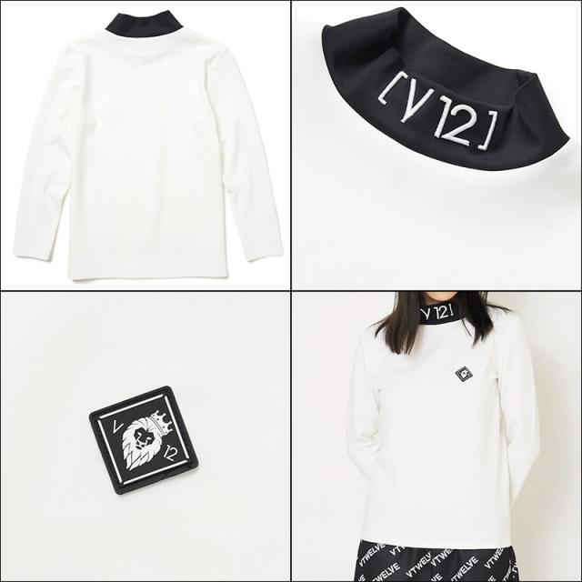 美品 V12 ヴィトゥエルヴ モックシャツ レディース ヴィトゥエルヴ V12ゴルフ モックネック レディース V12