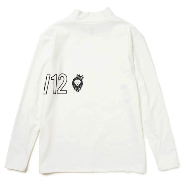 V12 ゴルフ メンズ モックネック長袖シャツ 裏起毛 保温 O/L LOGO L/S MOCK V122220-CT07 ヴィ・トゥエルヴ 【新品】RCBR 長袖シャツ ハイネック モックシャツ ゴルフウェア V12 GOLF_2