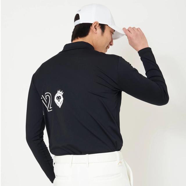 V12 ゴルフ メンズ モックネック長袖シャツ 裏起毛 保温 O/L LOGO L/S MOCK V122220-CT07 ヴィ・トゥエルヴ 【新品】RCBR 長袖シャツ ハイネック モックシャツ ゴルフウェア V12 GOLF_9