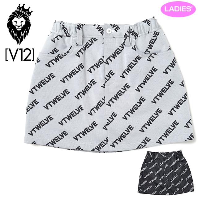 V12 ゴルフ スカート VET JACQUARD SKIRT V122220-SK05 ヴィ・トゥエルヴ 【新品】RCBR ゴルフウェア レディース レディスウェア ジャカード スコート V12 GOLF SEP1