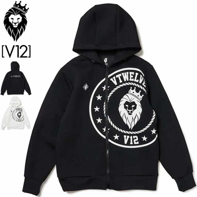 V12 ゴルフ メンズ フルジップ 長袖 パーカー CIRCLE LION PARKA ...