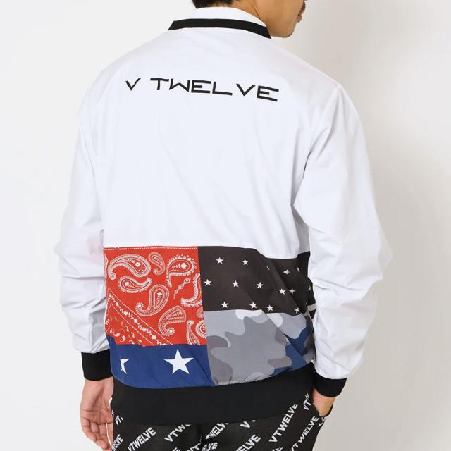 V12 ゴルフ メンズ 長袖 ブルゾン CRAZY PANEL SNEAD V122221-JK13