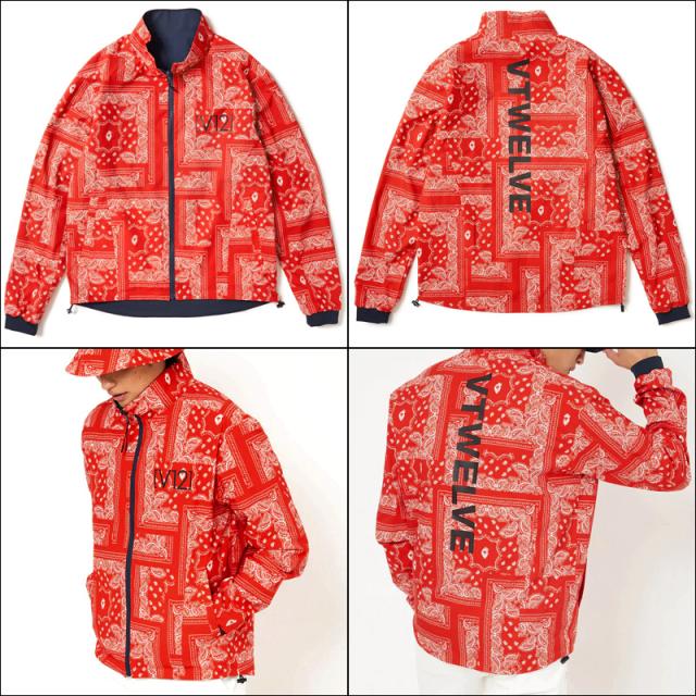 V12 ゴルフ メンズ リバーシブル 長袖 ジャケット REVERSIBLE