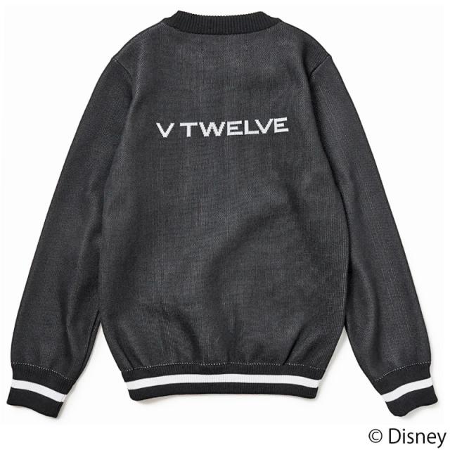 V12　ミッキーマウス　セーター V12 ゴルフ × ディズニーコラボ レディース クルーネックニット MICKEY