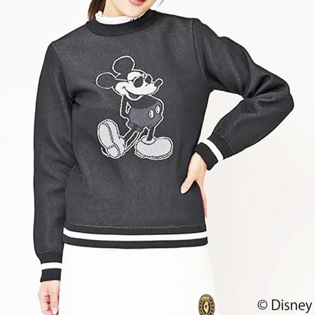 v12 ディズニー モックネックミッキー レディースMサイズ ゴルフDisney