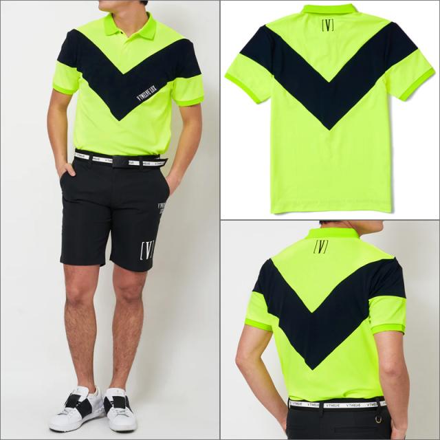 V12 ゴルフ メンズ 半袖 ポロシャツ LX V POLO VLX2210-CT03 ヴィ