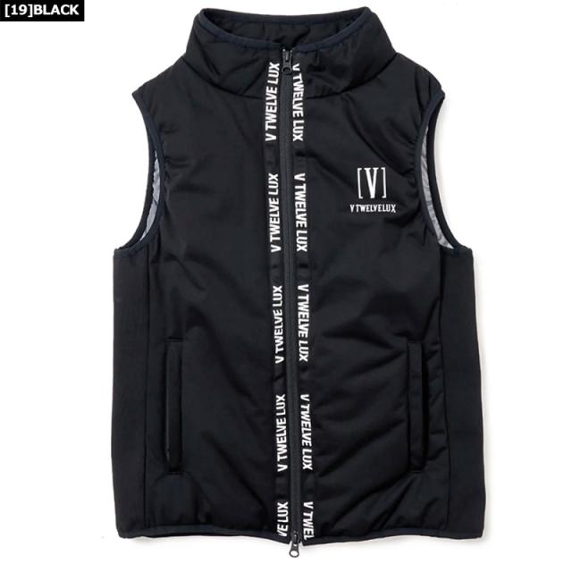 V12 ゴルフ レディース フルジップ 中綿 ベスト LX W TAPE VEST V12 ゴルフ レディース フルジップ 中綿 ベスト LX W TAPE VEST