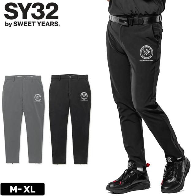 【SALE特価】SY32 GOLF メンズ テーパード ロングパンツ ドライ ストレッチ STRETCH DOUBLE FACE PANTS SYG-23S28 【新品】3SS2 エスワイサーティートゥ ゴルフウェア メンズウェア MAR1 の通販は