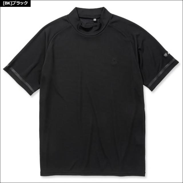 SY32 GOLF メンズ モックネック 半袖シャツ SYG-23S32 SQUAER KNIT