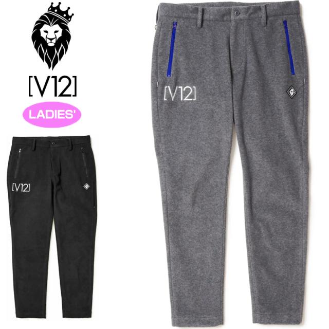 V12 ゴルフ レディース フリース ロングパンツ TEC FLEECE PANTS V122220-PN02 ヴィ・トゥエルヴ 【新品】RCBR ゴルフウェア V12 GOLF DEC2
