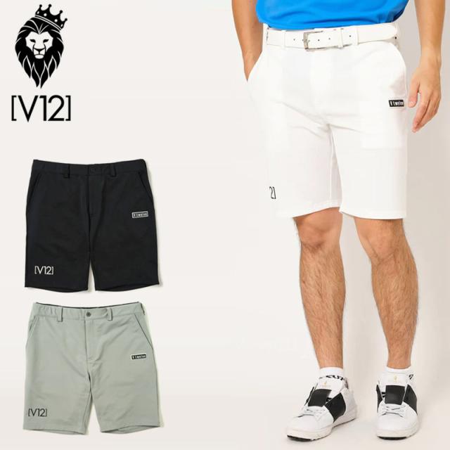 V12 ゴルフ メンズ ショートパンツ BACK LIB SWEAT SHORTS V122310-HP12 ヴィ・トゥエルヴ 【新品】SAAR スウェット ゴルフウェア ボトムス GOLF MAR2
