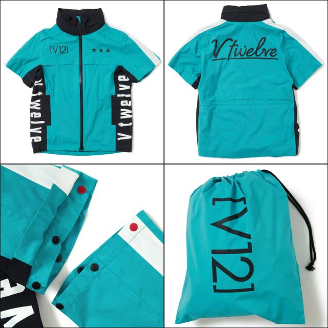 V12 ゴルフ レディース 長袖 レインジャケット 2WAY 収納ケース付き WAC RAIN JKT V122310-JK01 ヴィ・トゥエルヴ【新品】SAAR レインウェア V12 GOLF APR2_10
